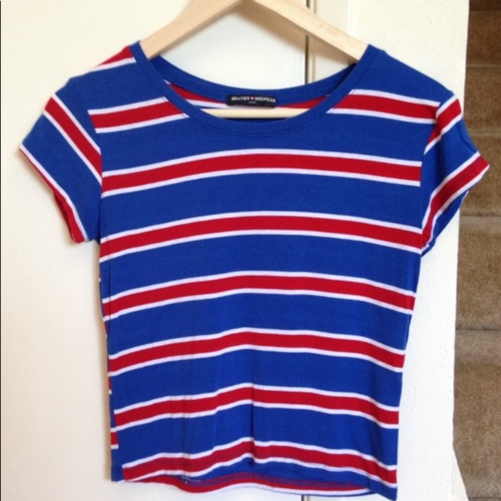 Brandy striped crop top